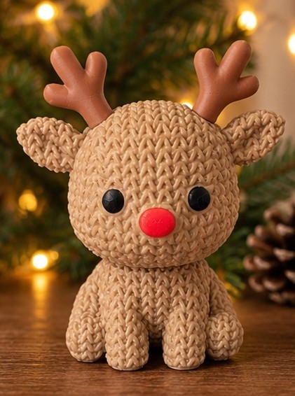 Reno crochet navideño - imagen 1