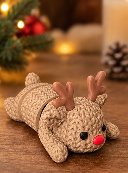 Reno flexible crochet navideño - imagen 1