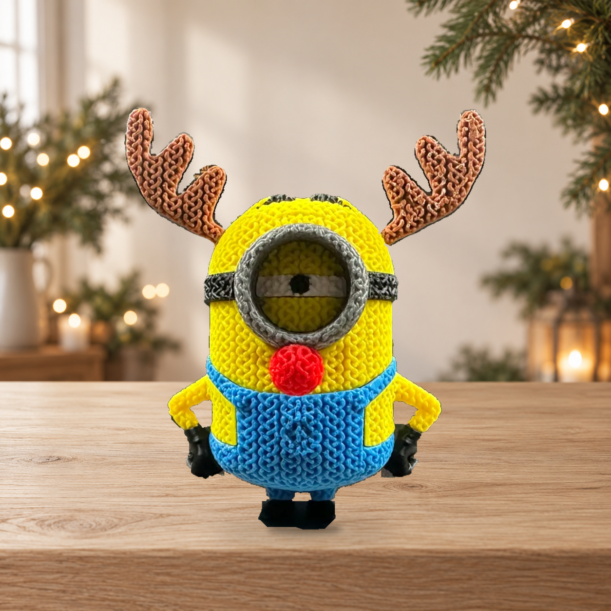 Minion Stuart reno crochet - imagen 1
